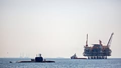 Levant Havzası'nda İsrail'e ait doğal gaz çıkarma platformu
