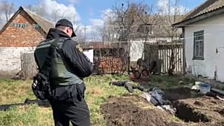 Frissen feltárt sír Andrijivkában