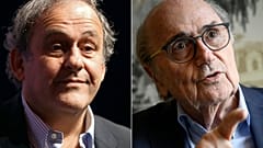 Michel Platini et Sepp Blatter