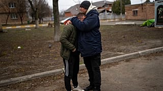 Russian troops inspect streets of Mariupol