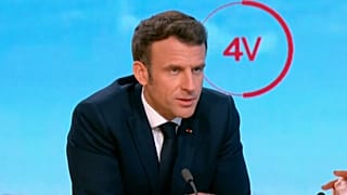 "I'm not sure the escalation of words is helping the cause right now," Emmanuel Macron said during an interview broadcasted on France 2 on Wednesday.