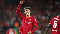 Roberto Firmino hocherfreut: Der Brasilianer traf zweimal für Liverpool