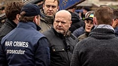 Chefankläger des Internationale Strafgerichtshof (IStGH) Karim Khan in der Ukraine