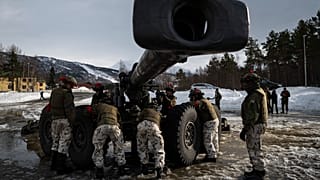 Finnische Soldaten bei der internationalen Militärübung Cold Response in Setermoen, Nordnorwegen,