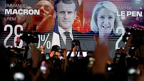 France's centre-right candidate Emmanuel Macron and far-right candidate Marine Le Pen are batteling it out for the French presidency. 