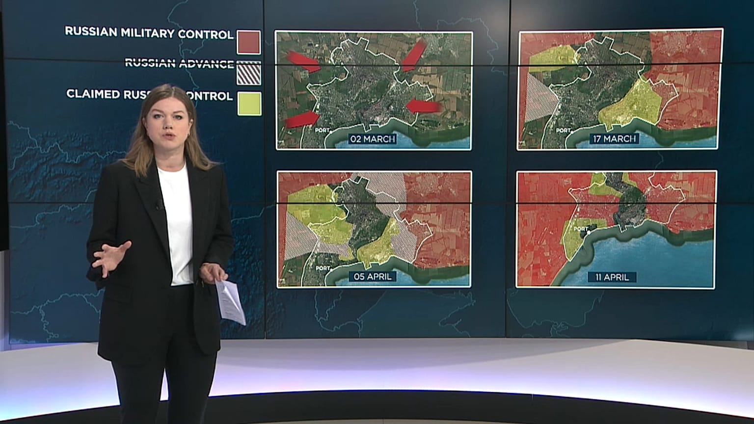 Le point sur la situation sur le terrain le 14/04/2022, en cartes, avec Sasha Vakulina d'euronews