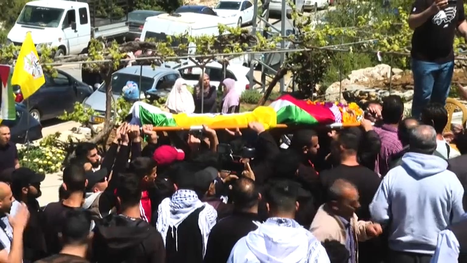 El funeral por el menor palestino fallecido