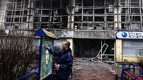 From Paris to Kyiv: renowned street artist C215 has been tagging the street of Ukraine in support