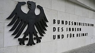 Vue de l'extérieur du ministère allemand de l'Intérieur, à Berlin, le 14/04/2022