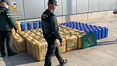 Droga intervenida durante la operación policial