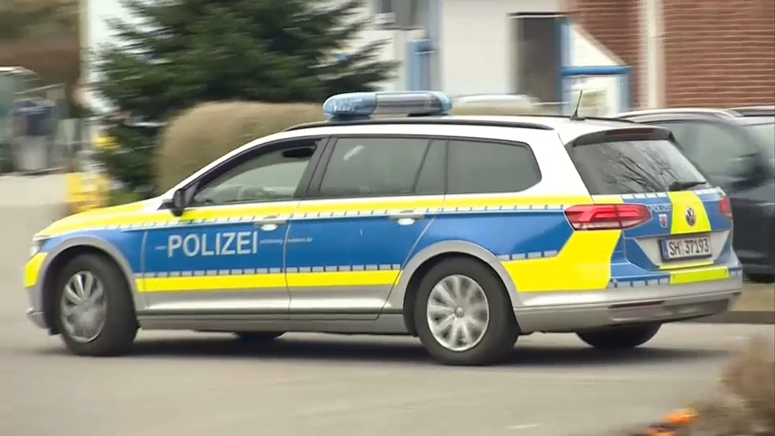 Una patrulla alemana de policía 