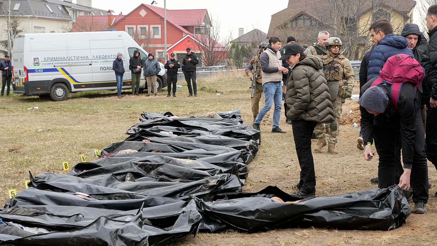 La procureure générale ukrainienne Iryna Venediktova dans la banlieue de Kyiv, en Ukraine, le vendredi 8 avril 2022.