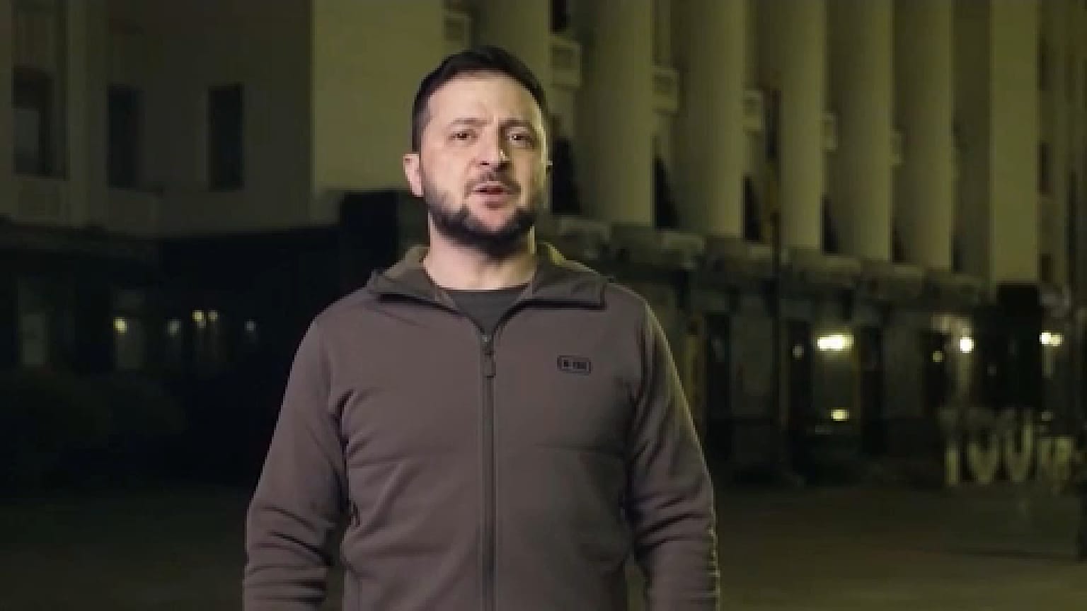 az ukrán elnök videóüzenete