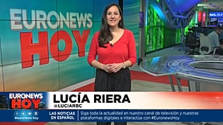 Lucía Riera presenta Euronews Hoy