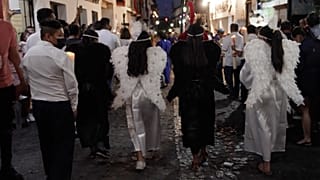 Une procession au Mexique à l'occasion du Vendredi Saint