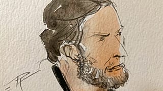 Portait de Salah Abdeslam lors de son procès pour les attentats du 13 novembre 2015 - Paris, le 08/09/2021