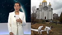 Beatriz Beiras, Euronews  / Fosas comunes en Bucha, Ucrania 8/4/2022
