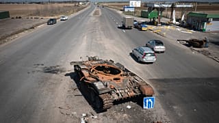 Российский танк, уничтоженный ВСУ под Киевом
