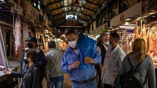 Άποψη από την κεντρική αγορά των Αθηνών - φώτο αρχείου