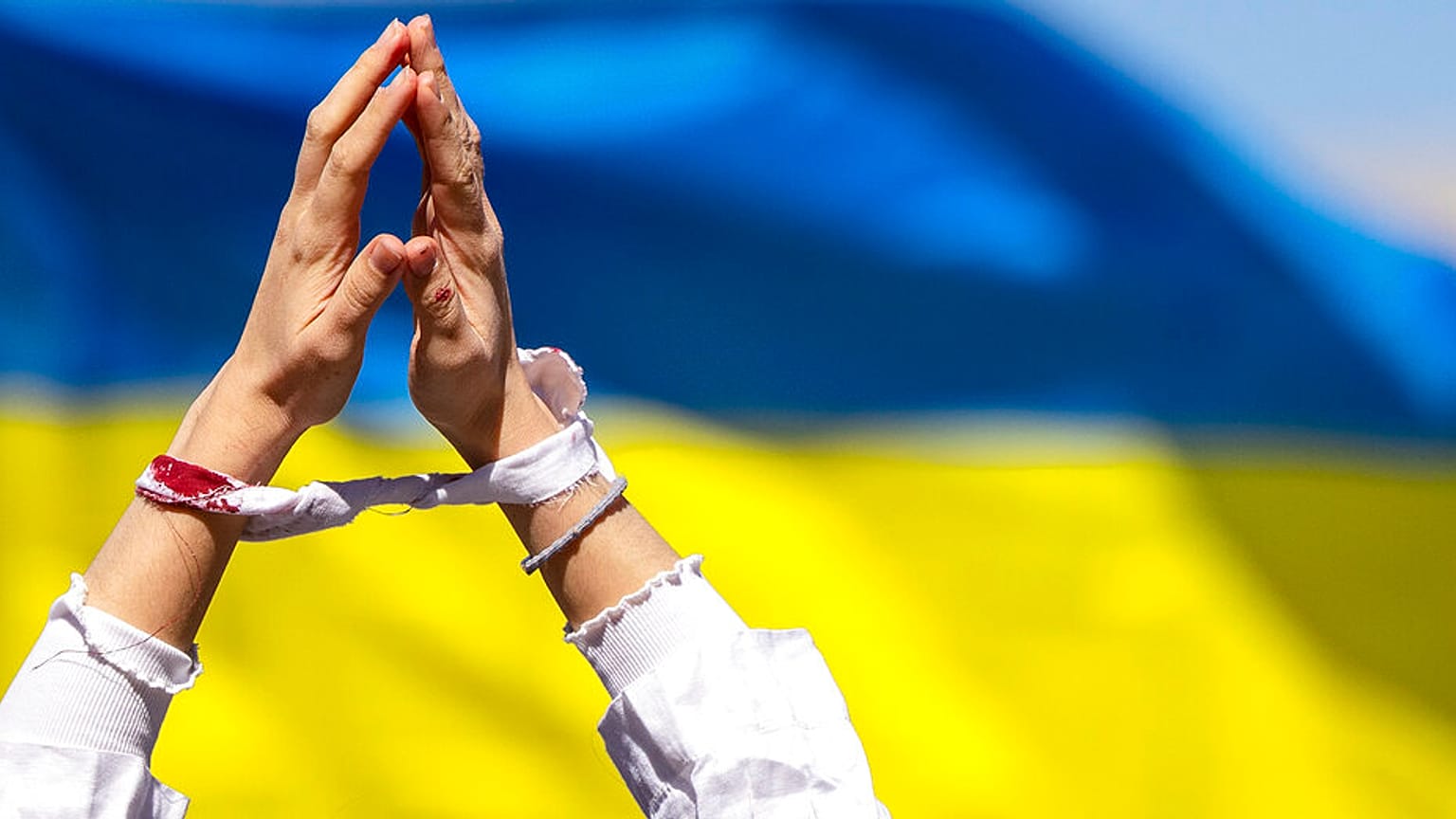 Manifestation pro-Ukraine à Berlin, en Allemagne, samedi 16 avril 2022. 