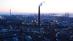 Gelände der Azowstal Stahlwerke in Mariupol, Ukraine