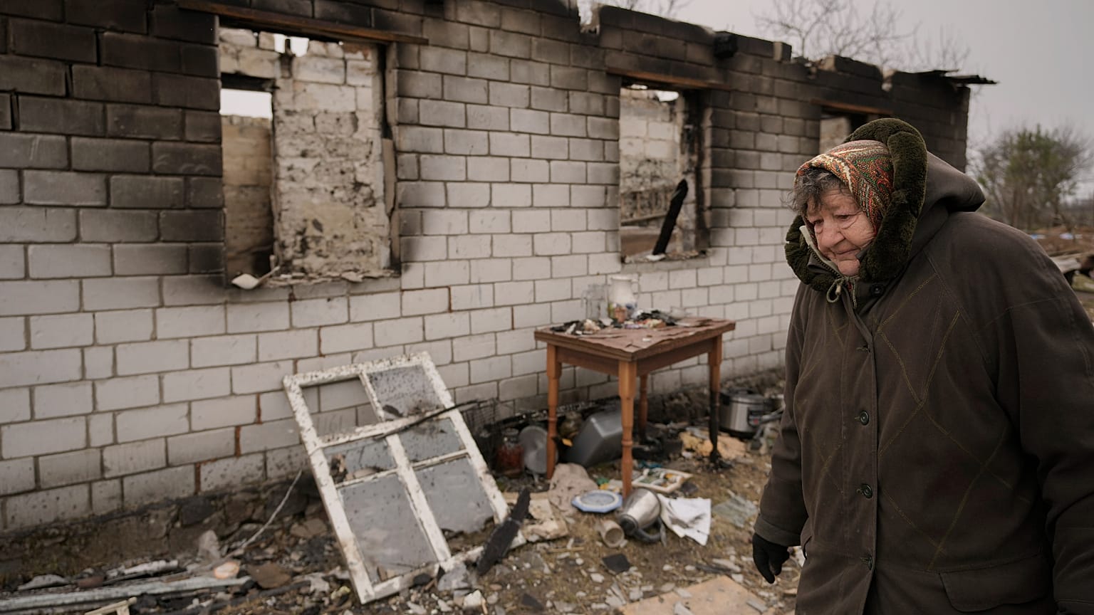 Le village d'Andriivka dévasté