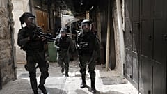 Израильская полиция в Старом Городе, Иерусалим, 17 апреля 2022