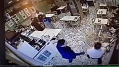 Εικόνα από το βίντεο εσωτερικού κυκλώματος του εστιατορίου στην Θεσσαλονίκη