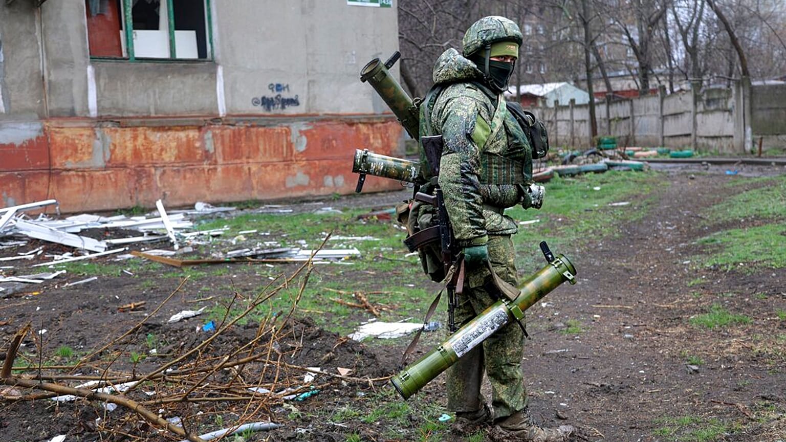 Kämpfer pro-russischer Separatisten in der Region Donezk in der Ukraine