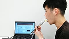The researchers claim that the chopsticks make food taste up to 1.5 times saltier