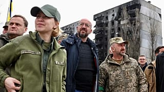 Avrupa Birliği Konseyi Başkanı Charles Michel Ukrayna'da