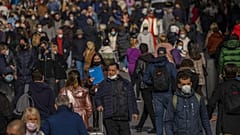 Passatnten im Zentrum von Madrid, 10.02.2022