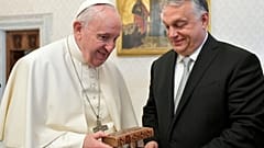 Orbán Viktor a pápai audiencián