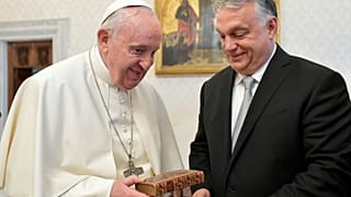 Orbán Viktor a pápai audiencián