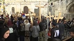 Pâques orthodoxe à Jérusalem le 22 avril 2022