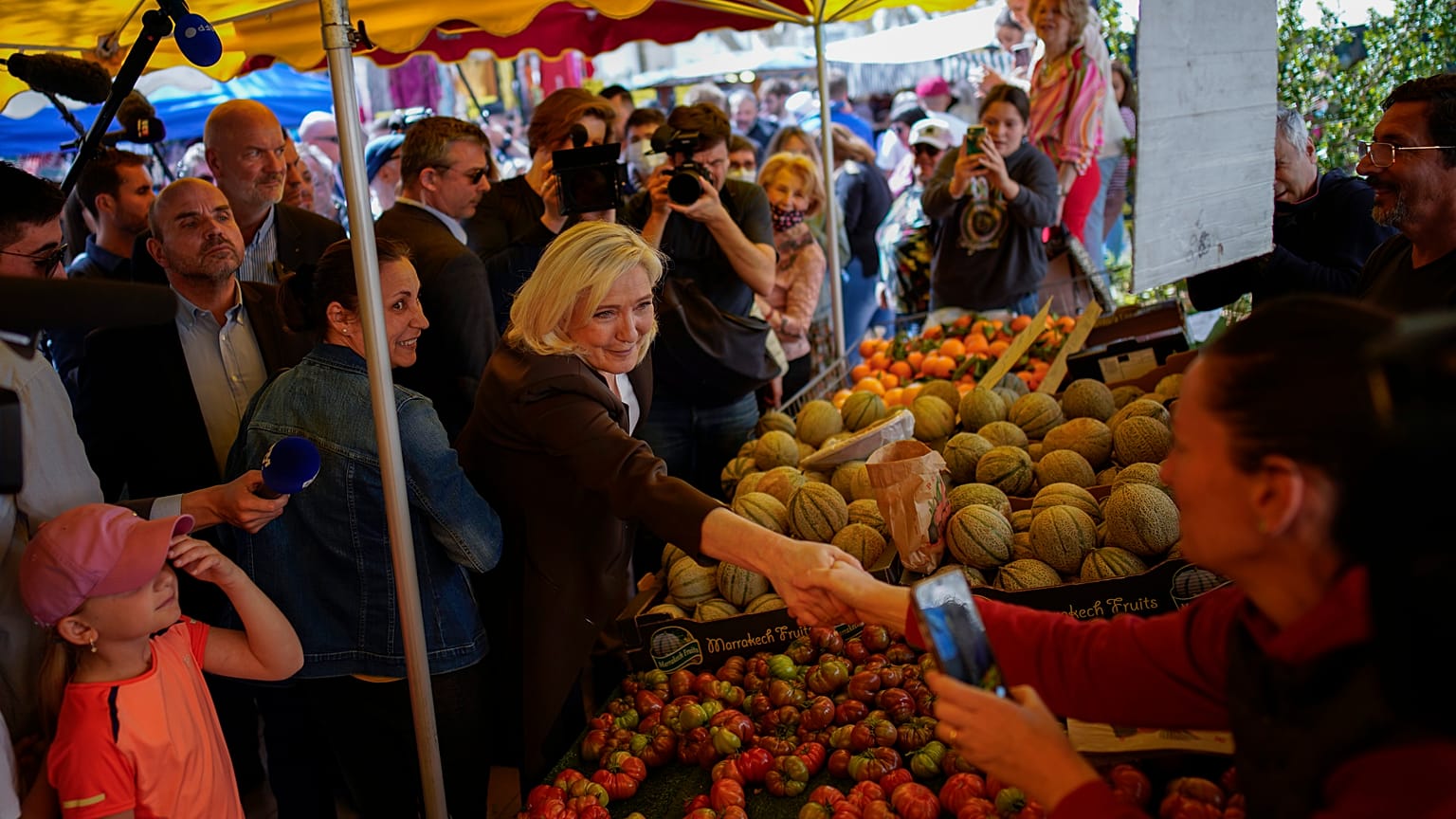 Le Pen egy kampányeseményen