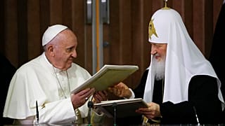 Φωτό αρχείου - Ο Πάπας με τον Πατριάρχη Κύριλλο