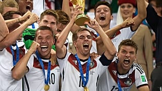 Germany celebrate after winning the World Cup back in 2014 in Brazil
