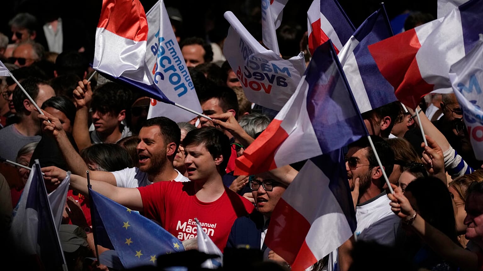 Wahlkampfveranstaltung in Frankreich
