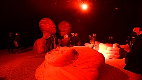 An exhibit at the 59th Venice Biennale art event