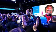 Wahlkampfparty der liberalen Freiheitsbewegung von Robert Golob