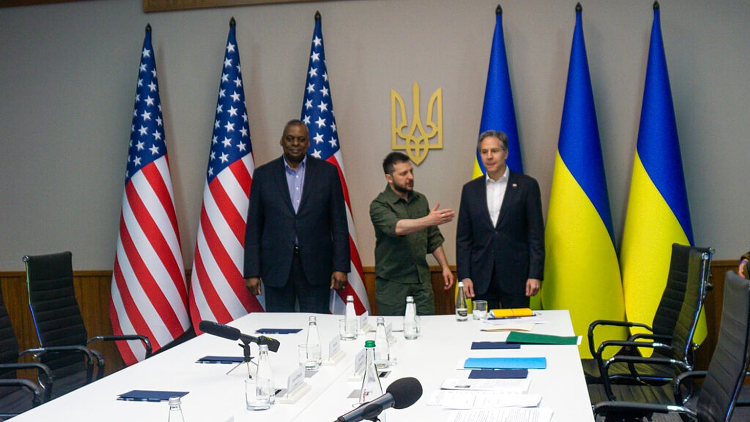 Reunión entre Zelenski, Blinken y Lloyd Austin