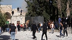 Gelände der al-Aqsa Moschee in Jerusalem