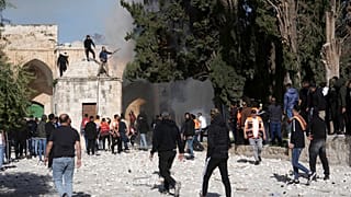 Gelände der al-Aqsa Moschee in Jerusalem