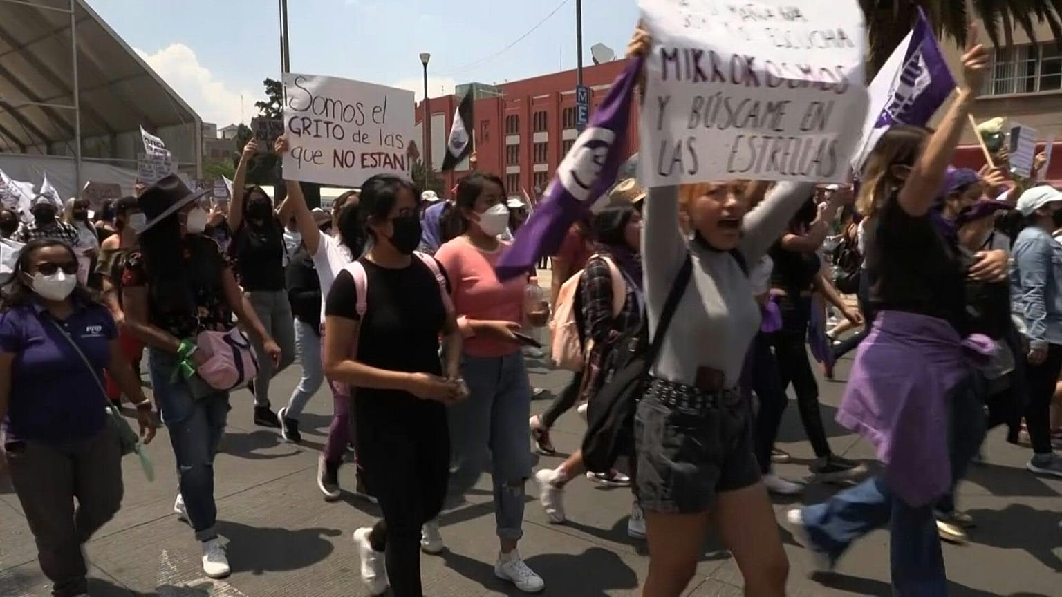Protestos contra femicídios no México 