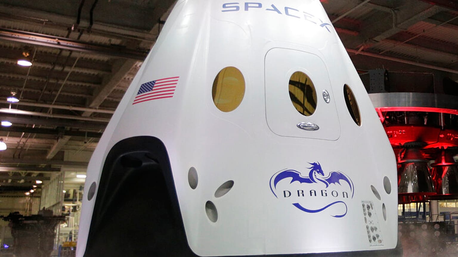 A SpaceX Crew Dragon kapszulája