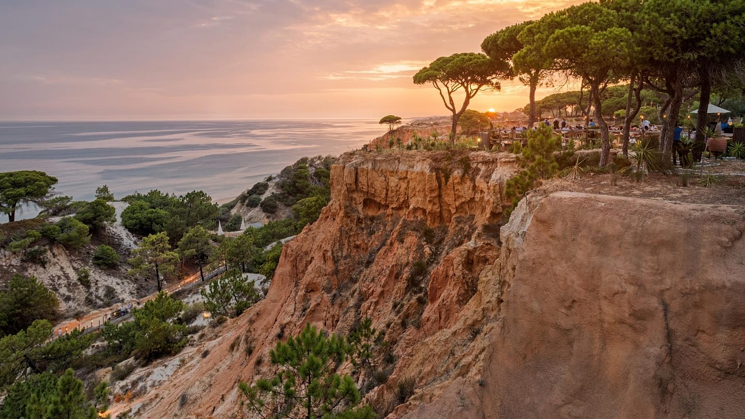 View of Pine Cliffs Resort in the Algarve, Portugal