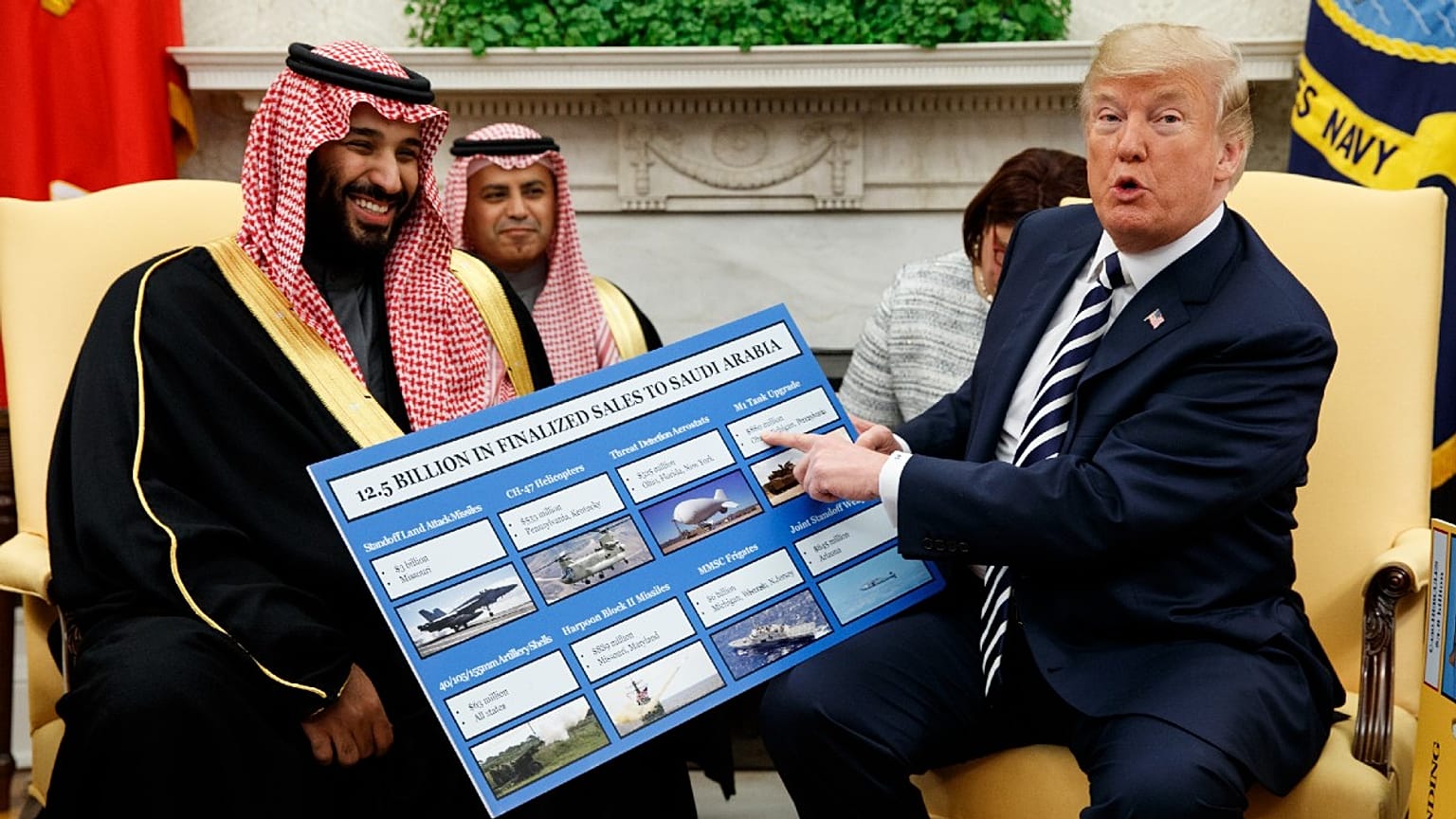 دونالد ترامپ و محمد بن‌سلمان