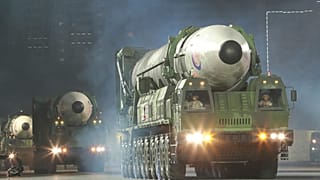 Военный парад в Пхеньяне, КНДР 25 апреля 2022