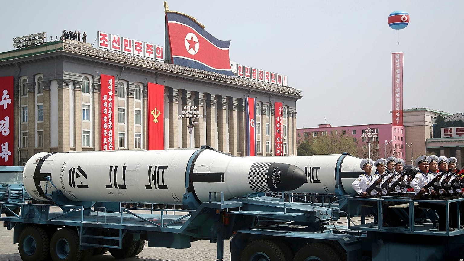 Desfile militar en Corea del Norte